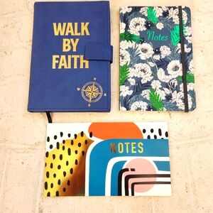 Blue and Multicolor Notebooks Set NWOT